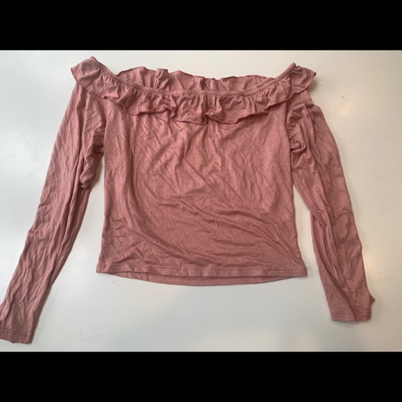 BNWT Fashion Nova “Crystal Ruffle Top” Mauve - Picture 2 of 3
